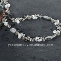 2013 new design 6-7mm near round freshwater pearl necklace
