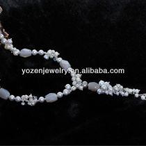 Different design champagne freshwater pearl necklace patternserns