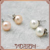 925 silver freshwater pearl stud earrings boys earrings