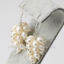 925 silver freshwater pearl earring