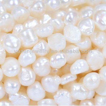 white freshwater nugget wholesale beads