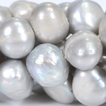 grey nugget freshwater pearls strands wholesale
