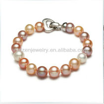 Charming multicolor freshwater pearl bracelet 2013