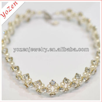 Charming freshwater pearl dancing fashion necklace jewelry