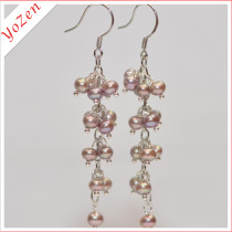 Purple Freshwater Pearl Fashion Earrings