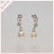 White Color Freshwater Pearl Stud Earrings
