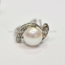 Oblate Shape Freshwater Pearl new design earrings