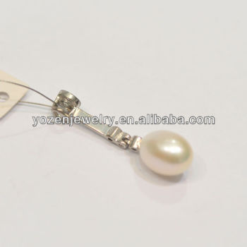 Elegant Teardrop freshwater pearl pendant jewelry