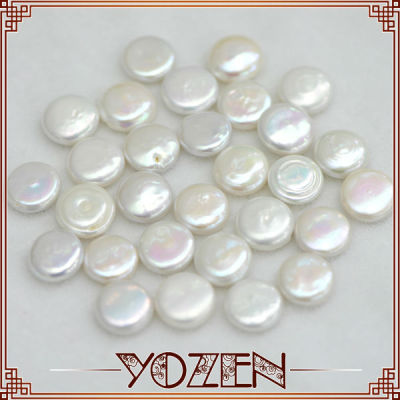 12-13mm white freshwater loosecoin pearl natural pearls