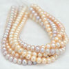white 15 inches 10-11mm near round freshwater loose pearls