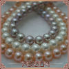 Multicolor freshwater near round pearl strand beading pearls