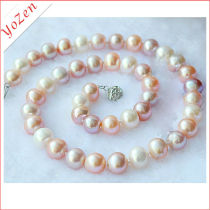 Multicolor charming stylish wholesale fresh water pearl necklace