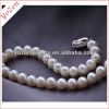 Crochet Bohemian white Freshwater pearl necklace