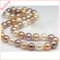 Multicolor freshwater pearl fashion necklace