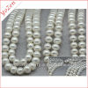 Long beautiful white freshwater pearl necklace