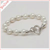 Charming white freshwater pearl bracelet 2013