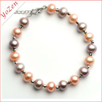 Charming multicolor freshwater pearl bracelet 2013
