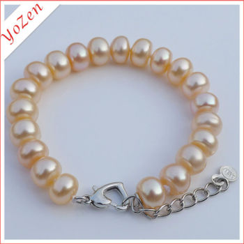 Bronze Pearl Crystal Wedding New Gold Bracelet Designs