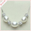 Nature white freshwater pearl necklace 2013
