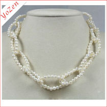 Nature White freshwater pearl necklaces jewelry
