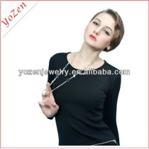 Fashion long freshwater pearl sweater necklace jewelry