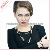 Black crystal and freshwater pearl necklace jewelry