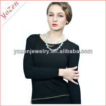 Charming style irregular freshwater pearl necklace design