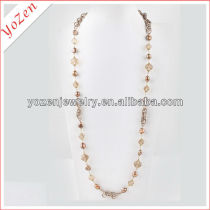 irregular shape frshwater pearl and crystal pearl necklace designs