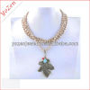 Charming rice shape freshwater pearl long pearl necklace designs