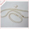 Nature white color freshwater pearl jewelry set
