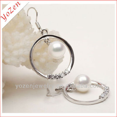 7-8mm fashion design round pearl earring