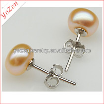 Wholesale stud freshwater pearl earring