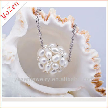 New design pearl ball Freshwater Pearl necklace