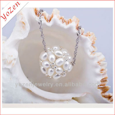 New design pearl ball Freshwater Pearl necklace