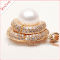 10-11mm Natural near round pearl pendant three color engravable pendants