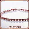 2013 rice shape pink pearl bib necklace for women
