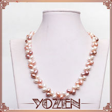 new design rice shape pearl necklaces jewelry for women