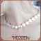 vintage style freshwater pearls alloy flower decorated bridal necklaces jewelry
