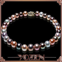 New design fashion 9-10mm bread Pearl fashion necklace handmade