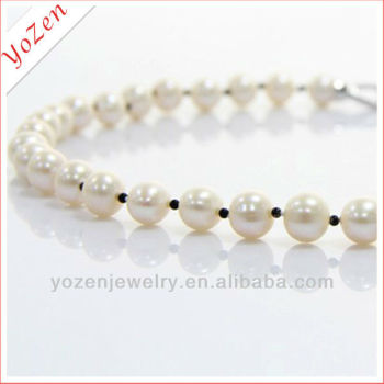 New design fashion 9-10mm bride Pearl necklace handmade