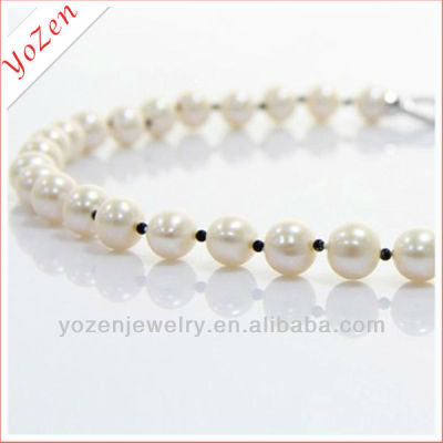 New design fashion 9-10mm bride Pearl necklace handmade