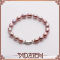 charmming pink color and rice freshwater pearl bracelet 2013