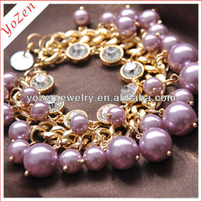 Beautiful pink freshwater pearl friendship bracelet