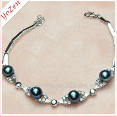 2013 lastest design 6-7mm freshwater pearl bracelet little blemish