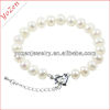 Charming white freshwater pearl bracelet