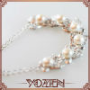 Lovely white extrend freshwater pearl paracord bracelet