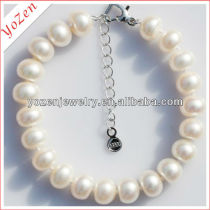 Lovely white extrend freshwater pearl bead bracelet