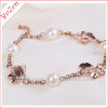 2013 lastest design moden stylish freshwater pearl bracelet rose gold plating