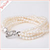 2013 new design multilayer rice freshwater pearl bracelet multicolor pearl bracelet