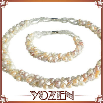 Wholesale beautiful freshwater pearl fashion jewelry necklace